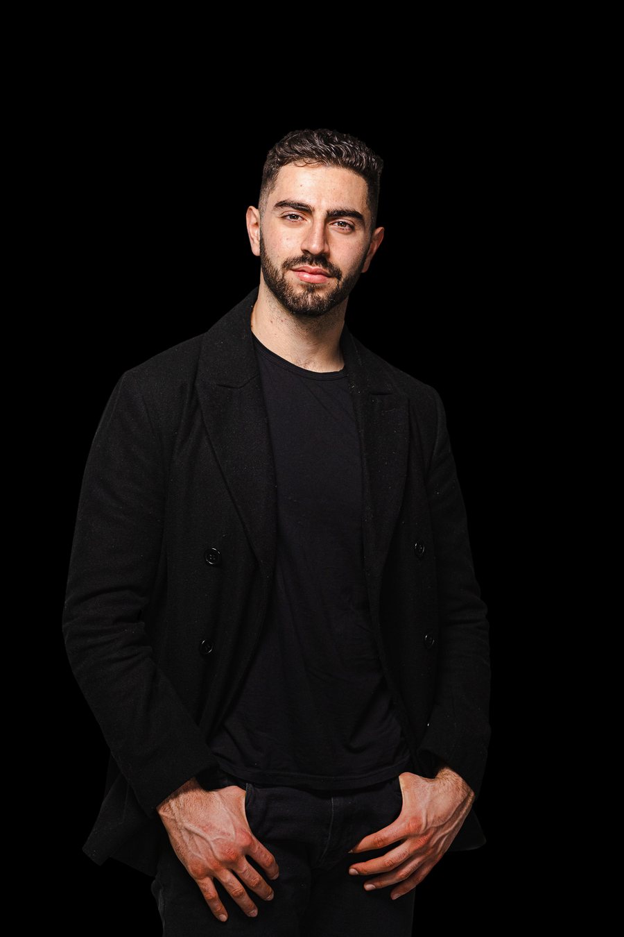 David Eid, founder of Ignis, photographed against a black ground